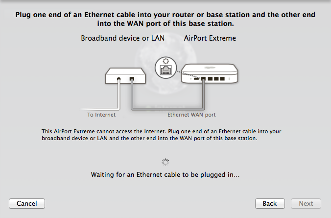 how to connect apple airport express base station